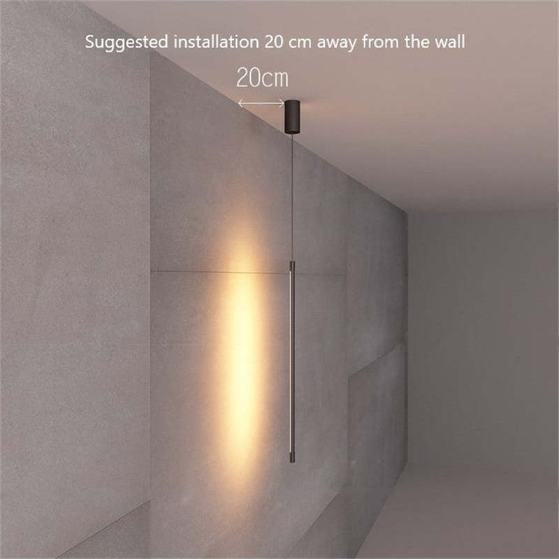 Arisha Minimalist Linear Acrylic Pendant Light