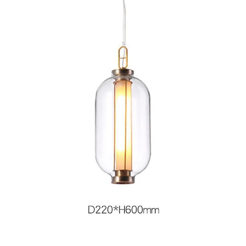 Uphaos Modern Minimalist Family Glass Pendant Light