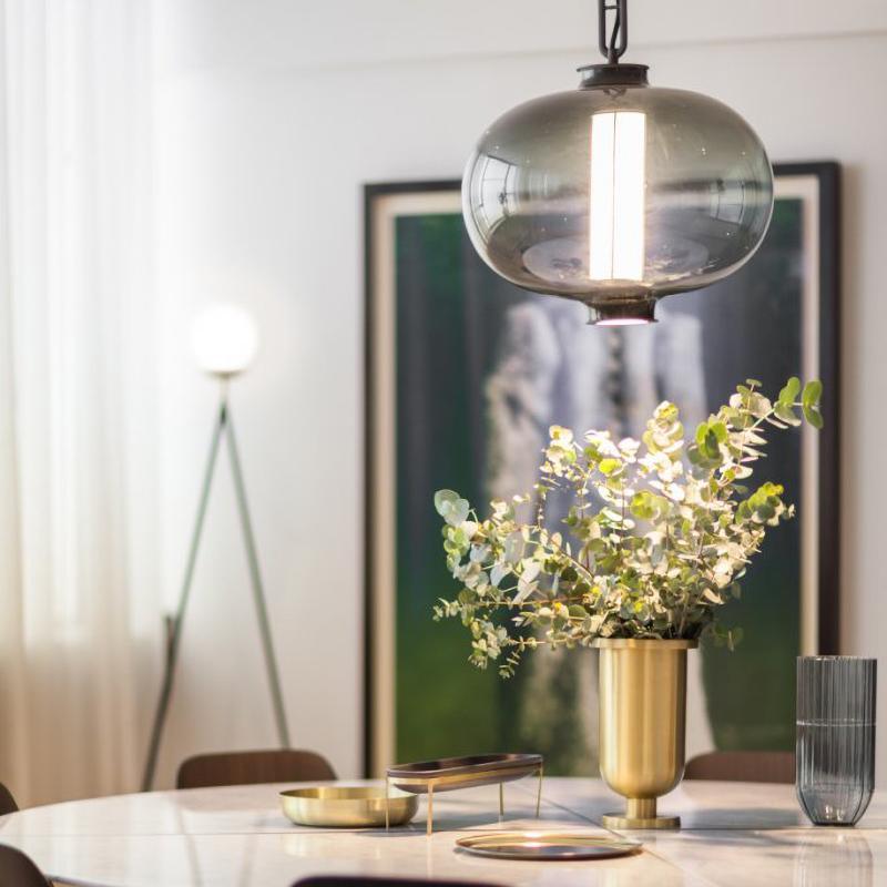 Uphaos Modern Minimalist Family Glass Pendant Light