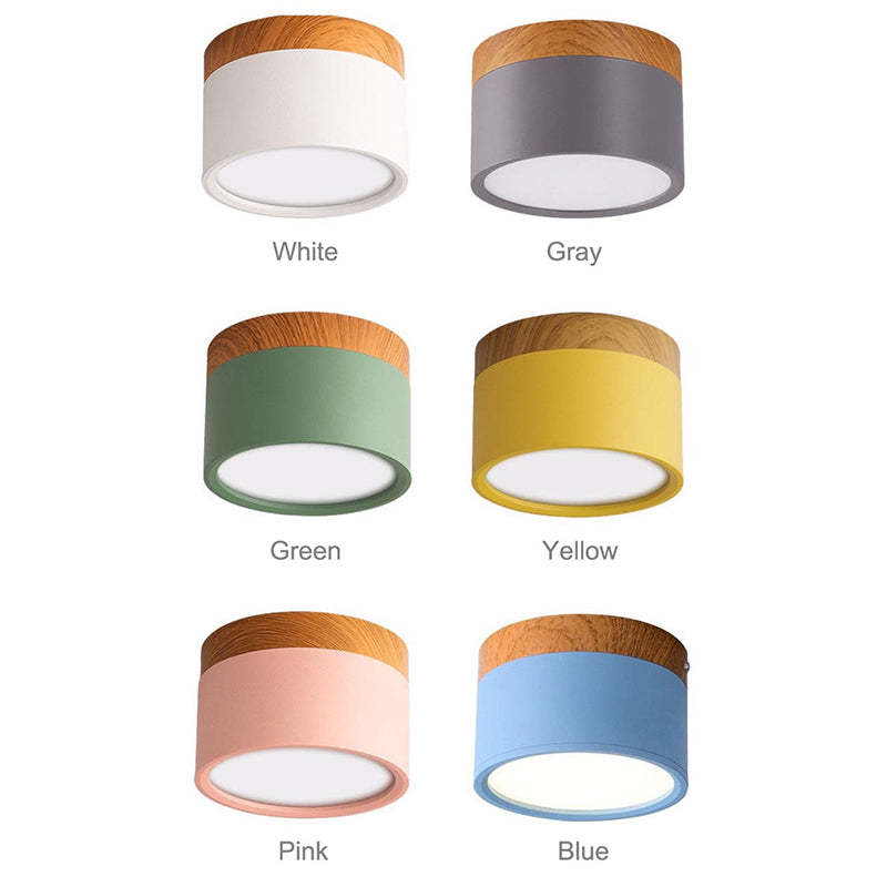 Valentina Modern Cylindrical /Acrylic Flush Mount Ceiling Light Hallway