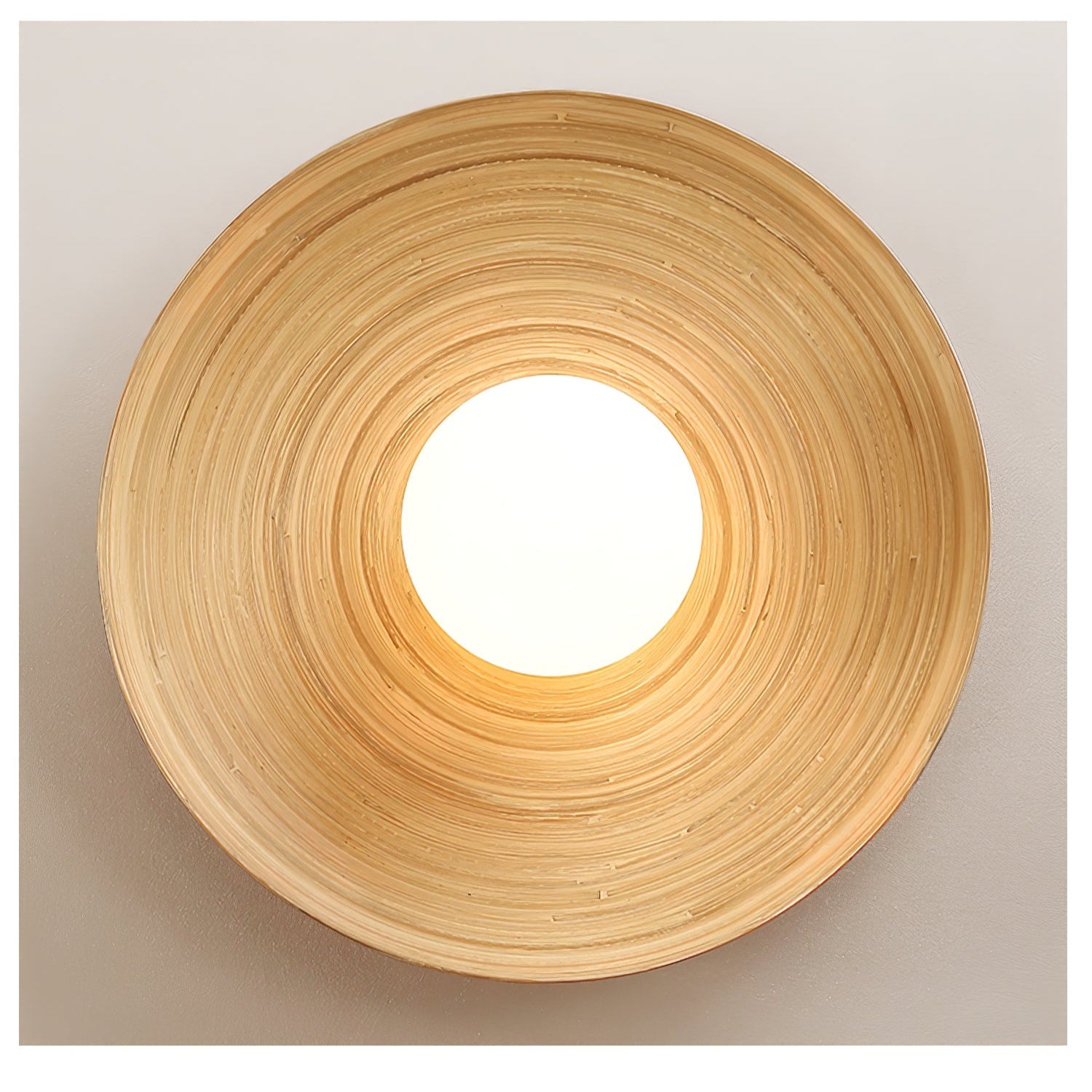 Ivoris Ceiling Light Soluna Wood Orbital