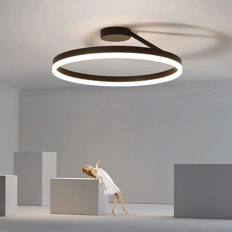 Arisha Modern Circle Flush Mount Ceiling Light Bedroom