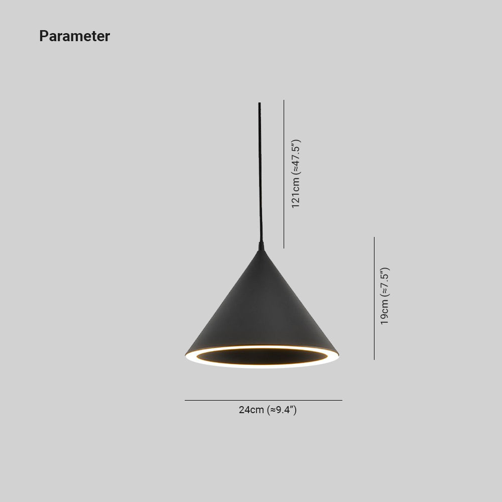 Valentina Funnel-Shape LED Pendant Light for Living Room