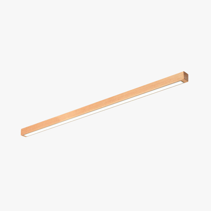 Arisha Linear Ceiling Light, Wood, 23.6"/39.4"