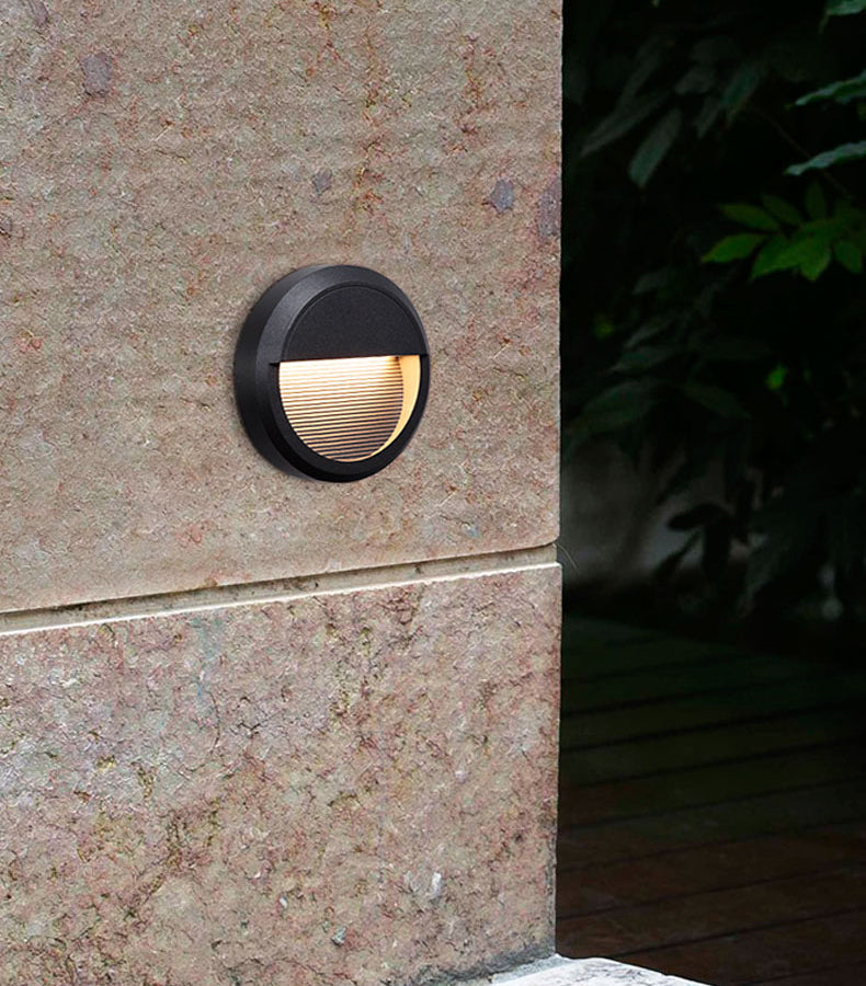 Lester Geometric LED Minimalist Aluminum Outdoor Step Lights