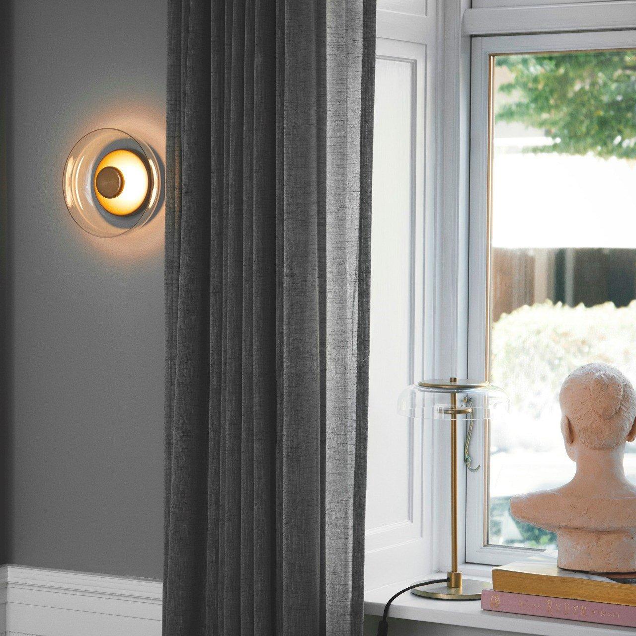 Aether Brass Glass Wall Light