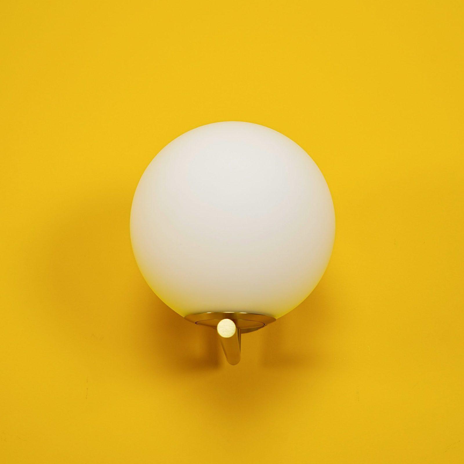 Joanna Modern Minimalist Opal Blown Glass Wall Lamp