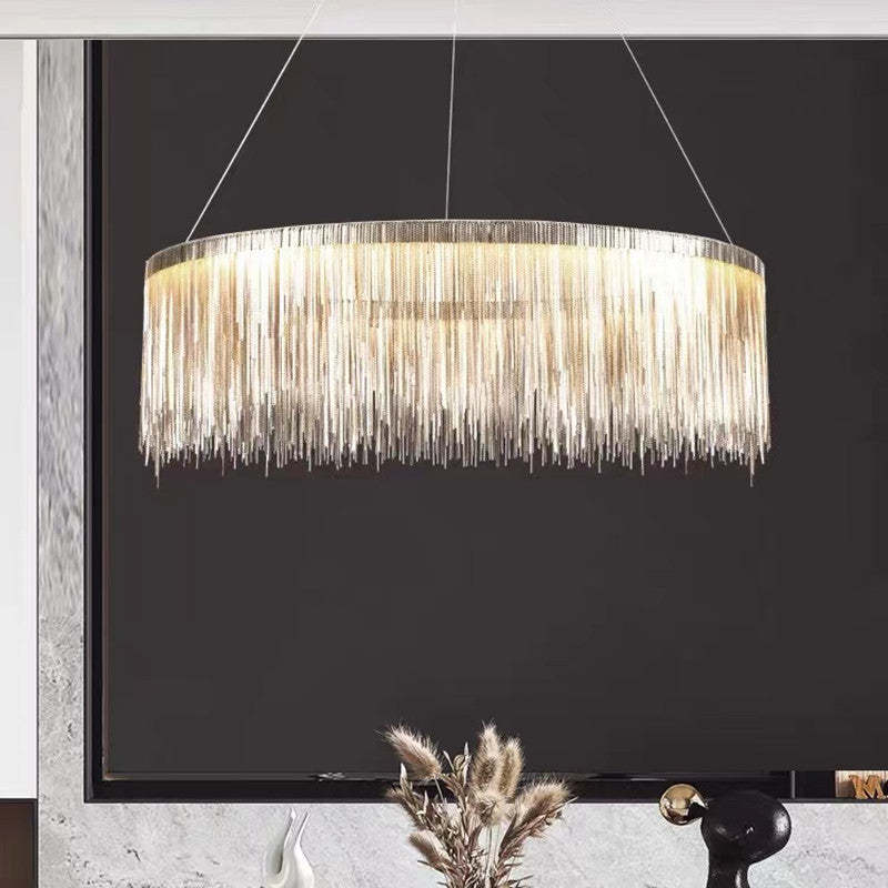 Arisha Tassel Chain Art Deco Pendant Light Living Room Hall
