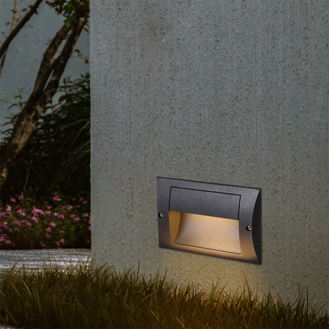 Harre Embedded LED Minimalist Aluminum Outdoor Step Lights