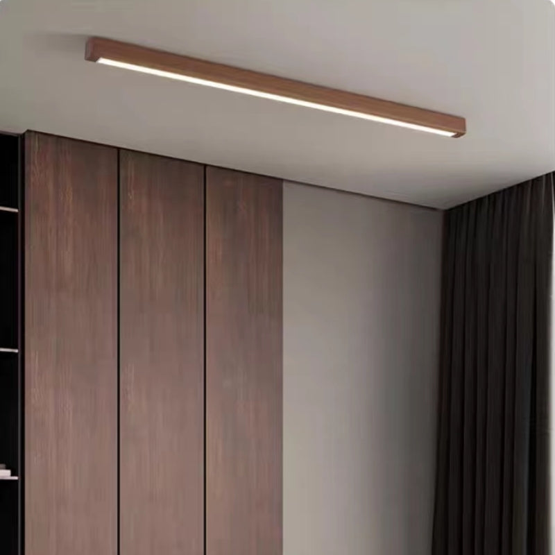 Arisha Linear Ceiling Light, Wood, 23.6"/39.4"