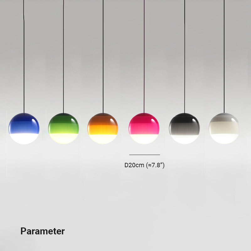 Valentina Colorful Glass Bubble Pendant Light