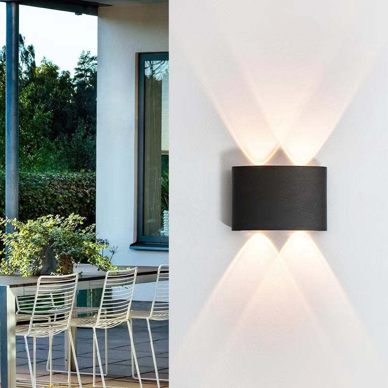 Ray Modern Rectangular Outdoor Wall Lamp Water-Wave