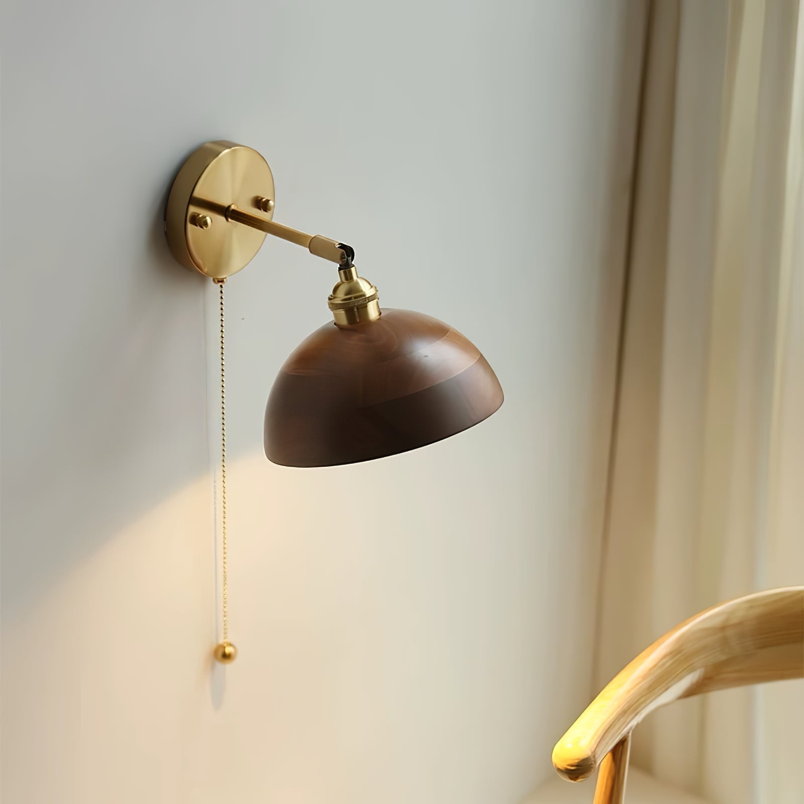 Rasen Vintage Wood Wall Lamp