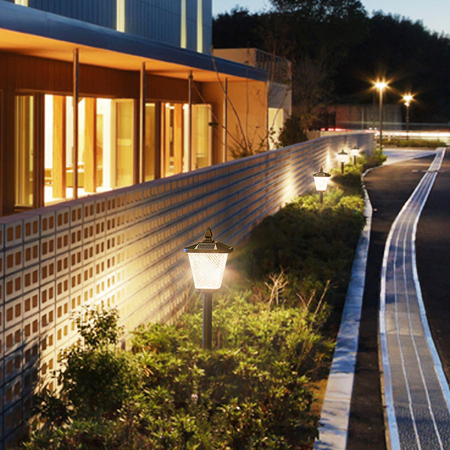 Lara Lawn Stakes Solar LED Aluminum Outdoor Lights