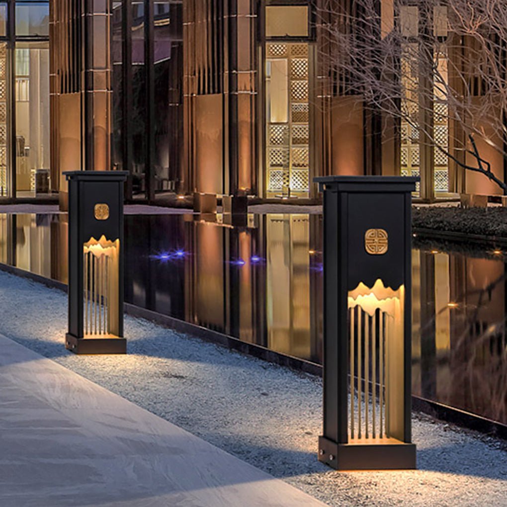 Lewis Elegant LED Artistic Cut Craft Aluminum Outdoor Light