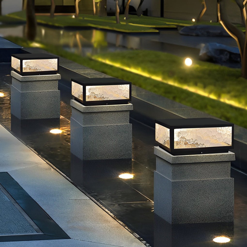 Vrda Modern LED Aluminum Outdoor Post Fence Pillar Light