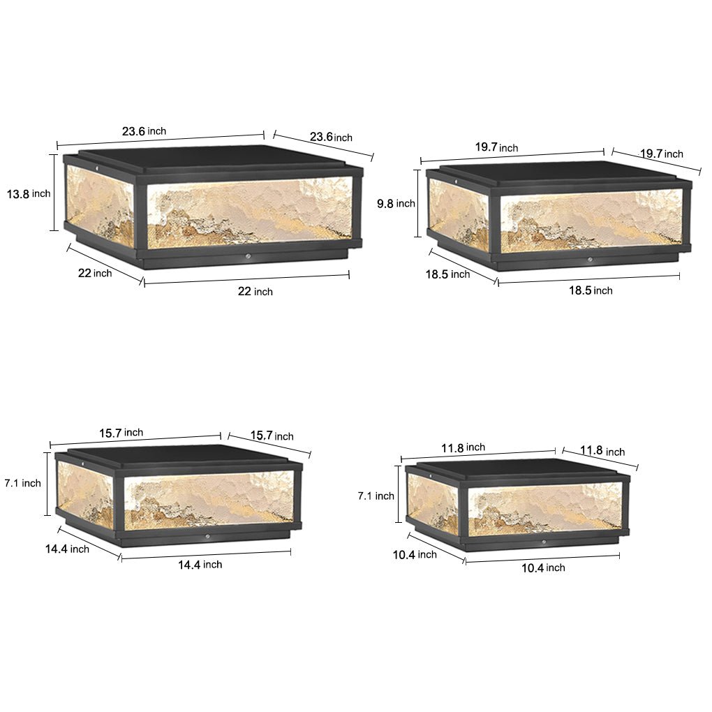 Vrda Modern LED Aluminum Outdoor Post Fence Pillar Light