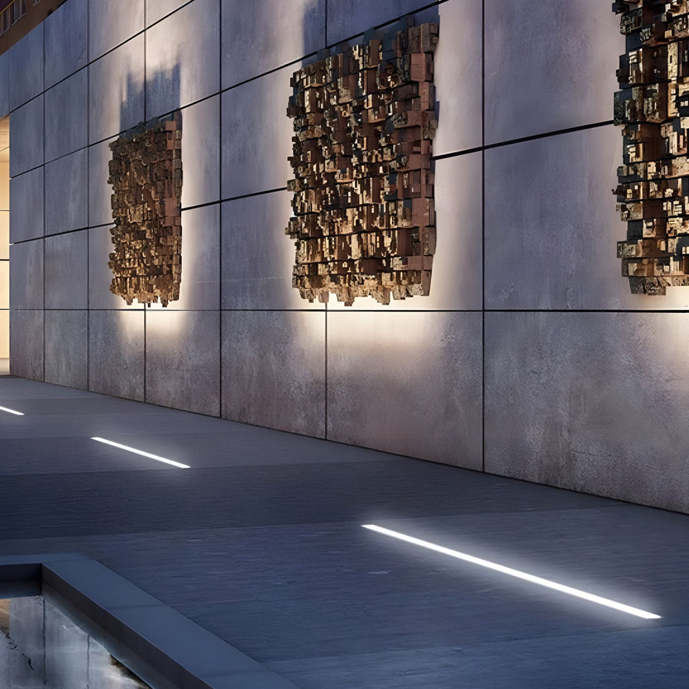 Elena LED Long Strip Minimalist Aluminum Outdoor Lights
