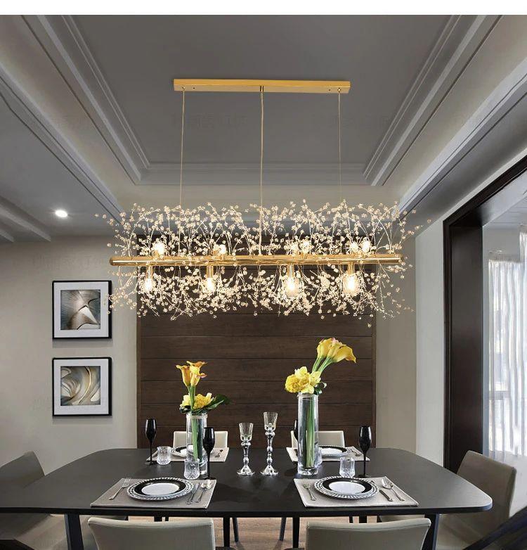 Haze Chandelier Crystal Dandelion with Crystals