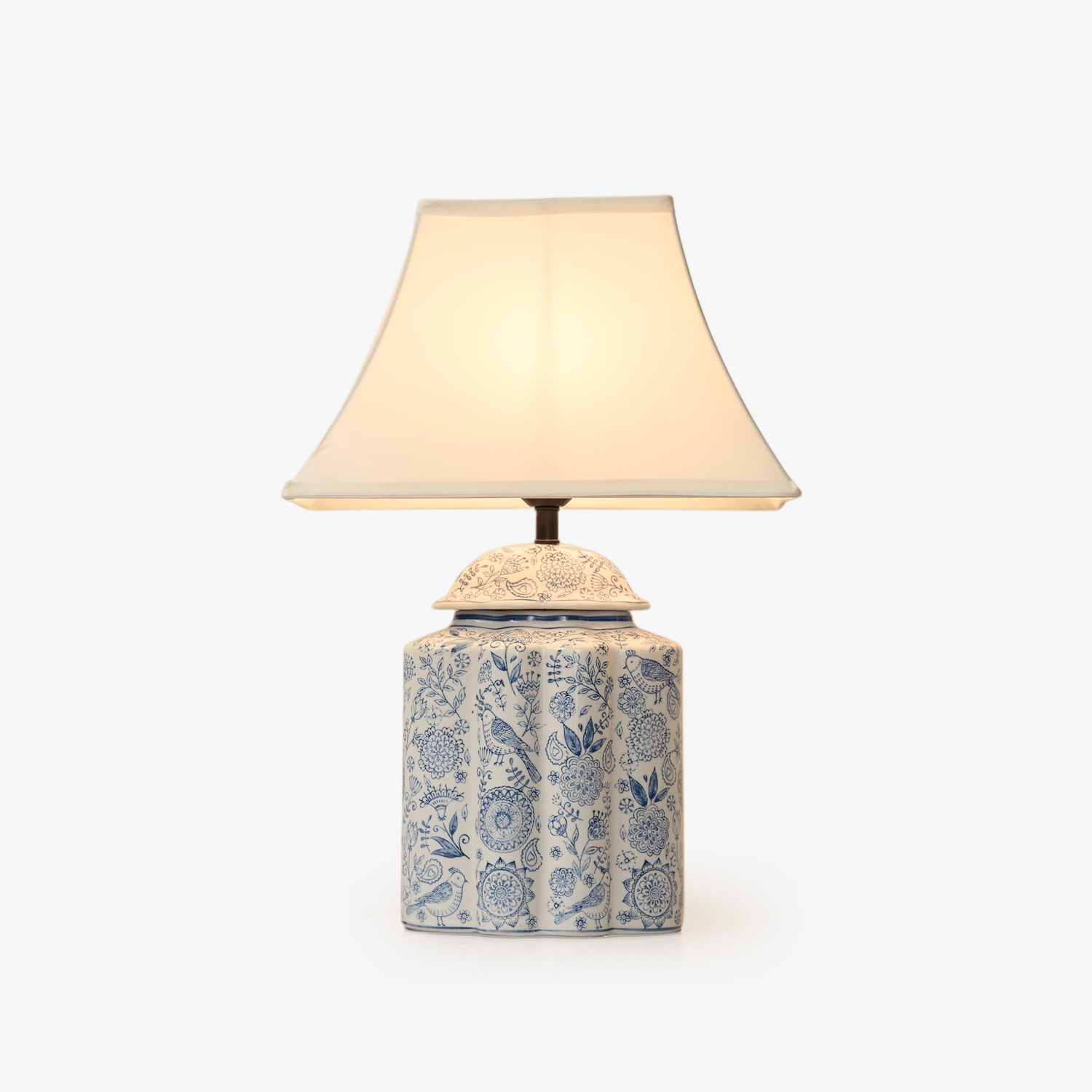 Marcellin Floral Bird Jar Table Lamp
