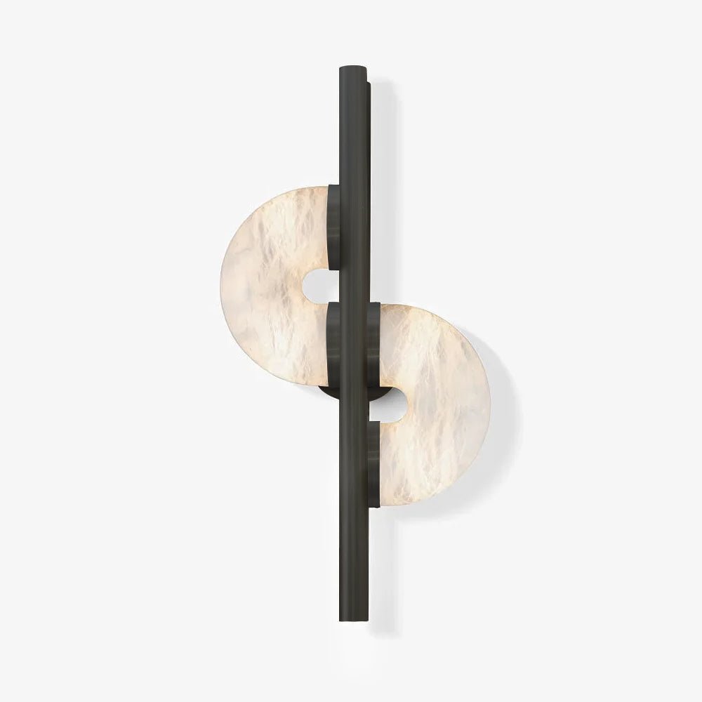 Ythar Dual Disc Alabaster Wall Light