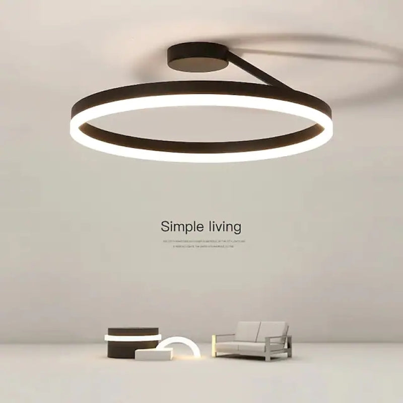Arisha Modern Circle Flush Mount Ceiling Light Bedroom