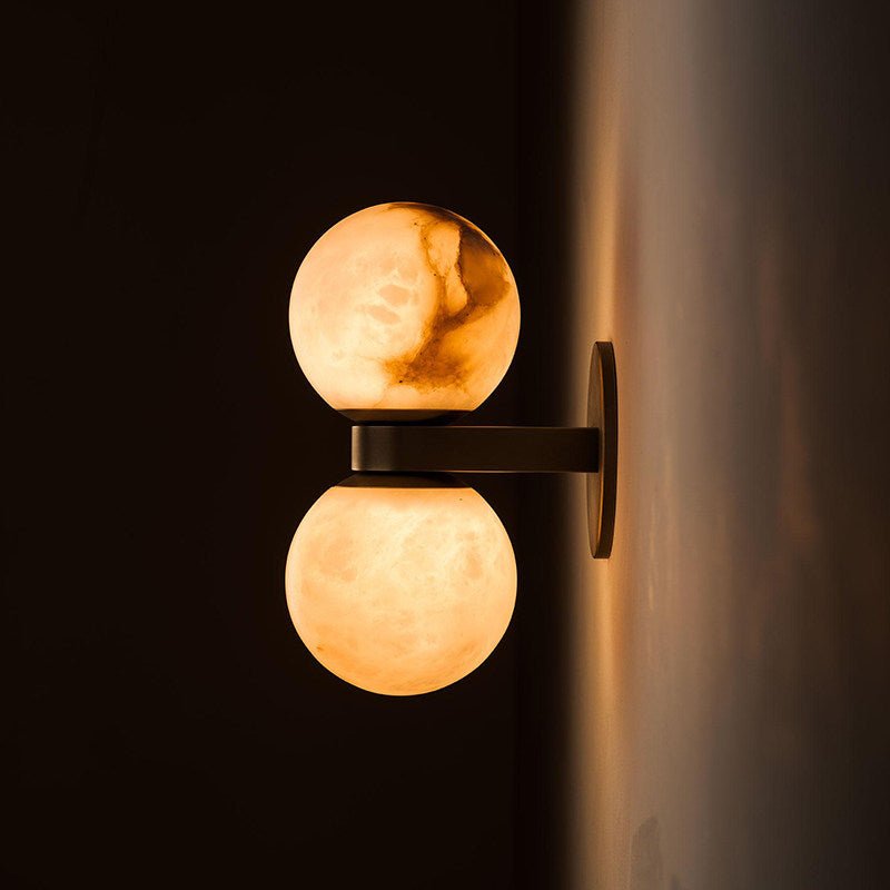 Lumenor Alabaster Celestia Orb Wall Light