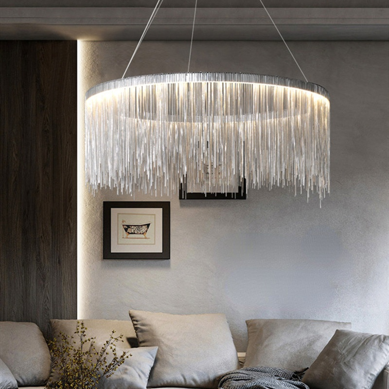 Arisha Tassel Chain Art Deco Pendant Light Living Room Hall