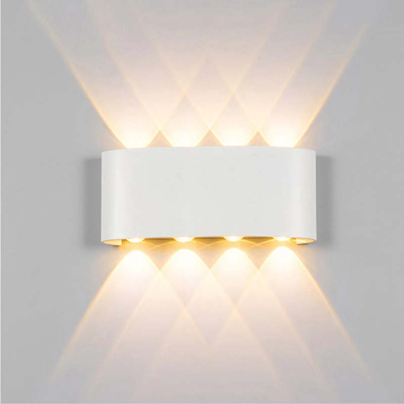 Ray Modern Rectangular Outdoor Wall Lamp Water-Wave