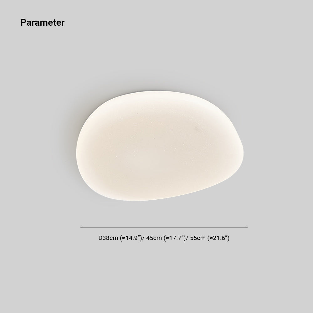 Arisha Modern Pebbles Shape Flush Mount Ceiling Light Bedroom