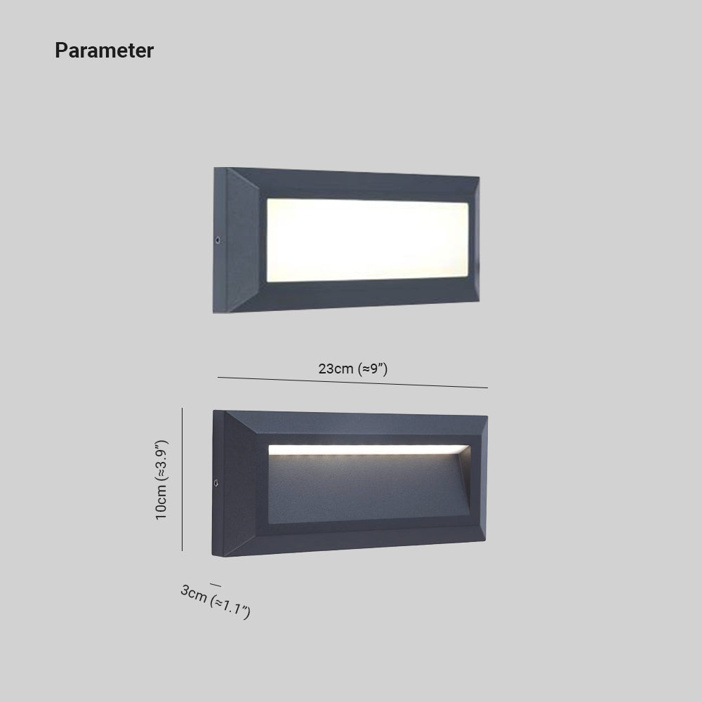 Ray Modern Rectangular Waterproof Outdoor Deck Step Light