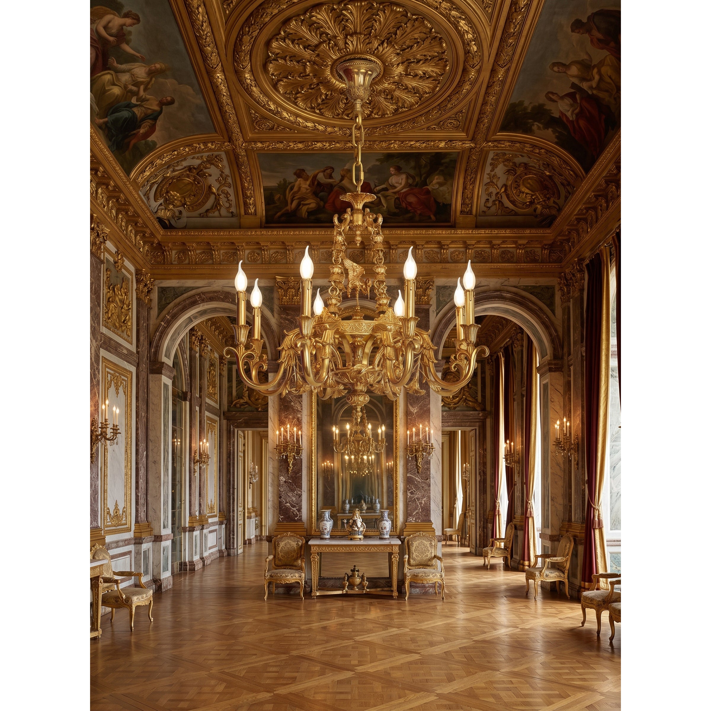 Oriuira Brass Chandelier