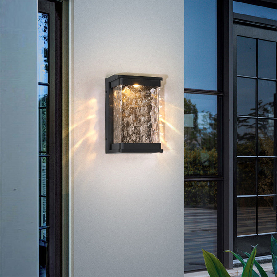 Emery Rectangular Aluminum Outdoor Wall Lights