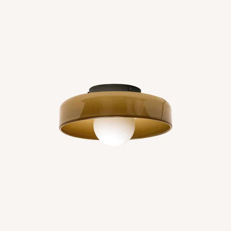Diroxen Ceiling Lamp Orange Ring Playful Sculptural