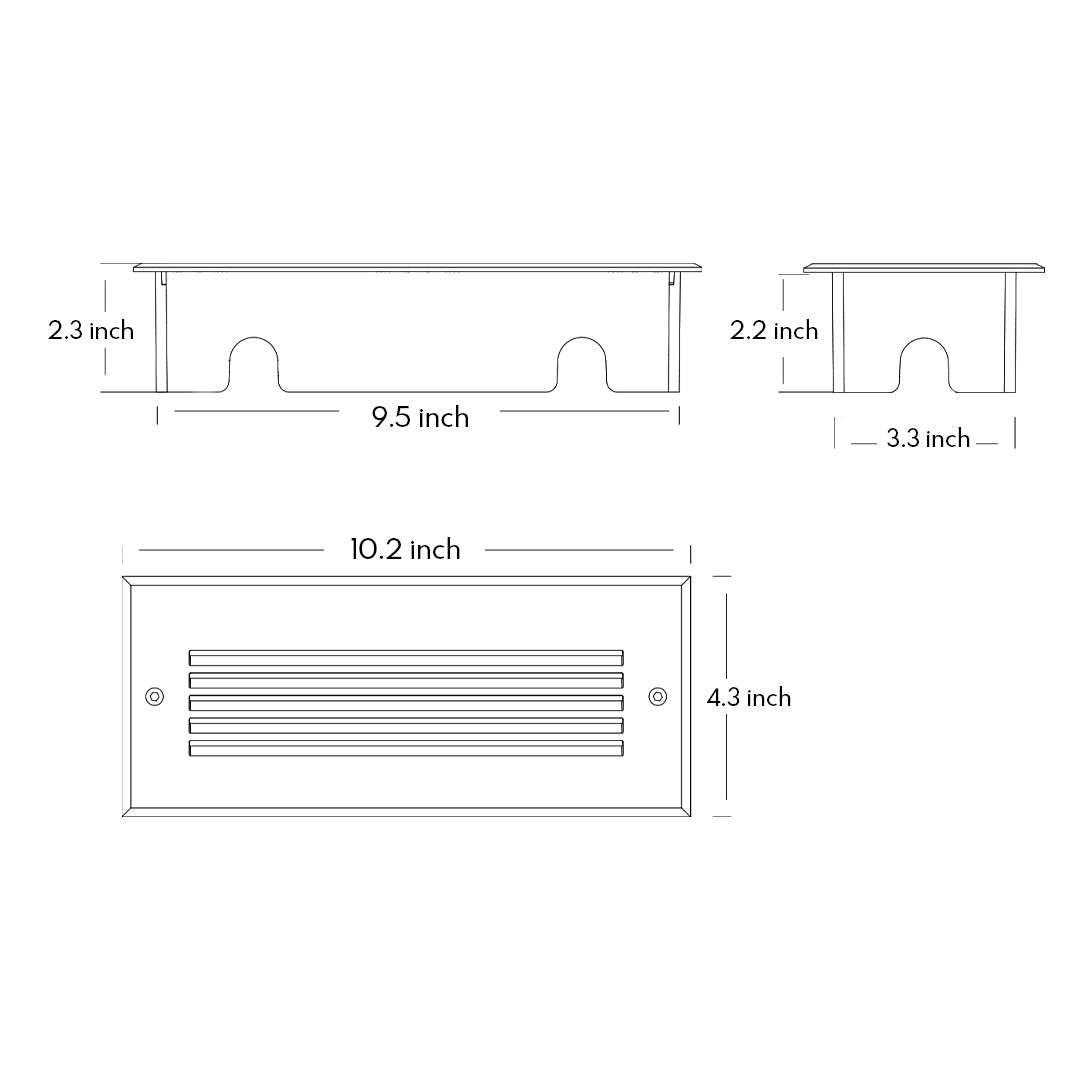 Dione LED Minimalist Style Aluminum Outdoor Step Lights