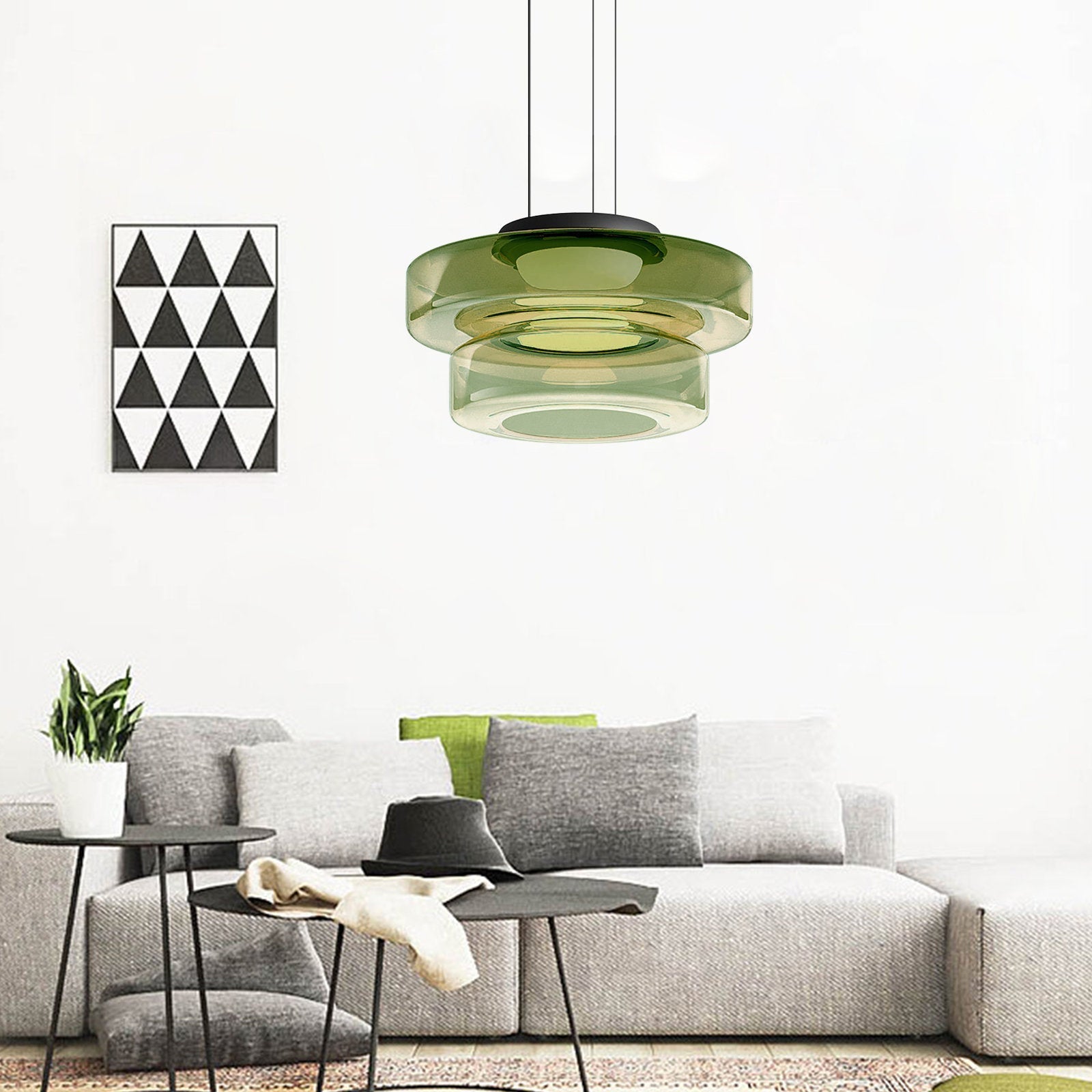Valentina Glass Pendant Light Multi-tiered Structure