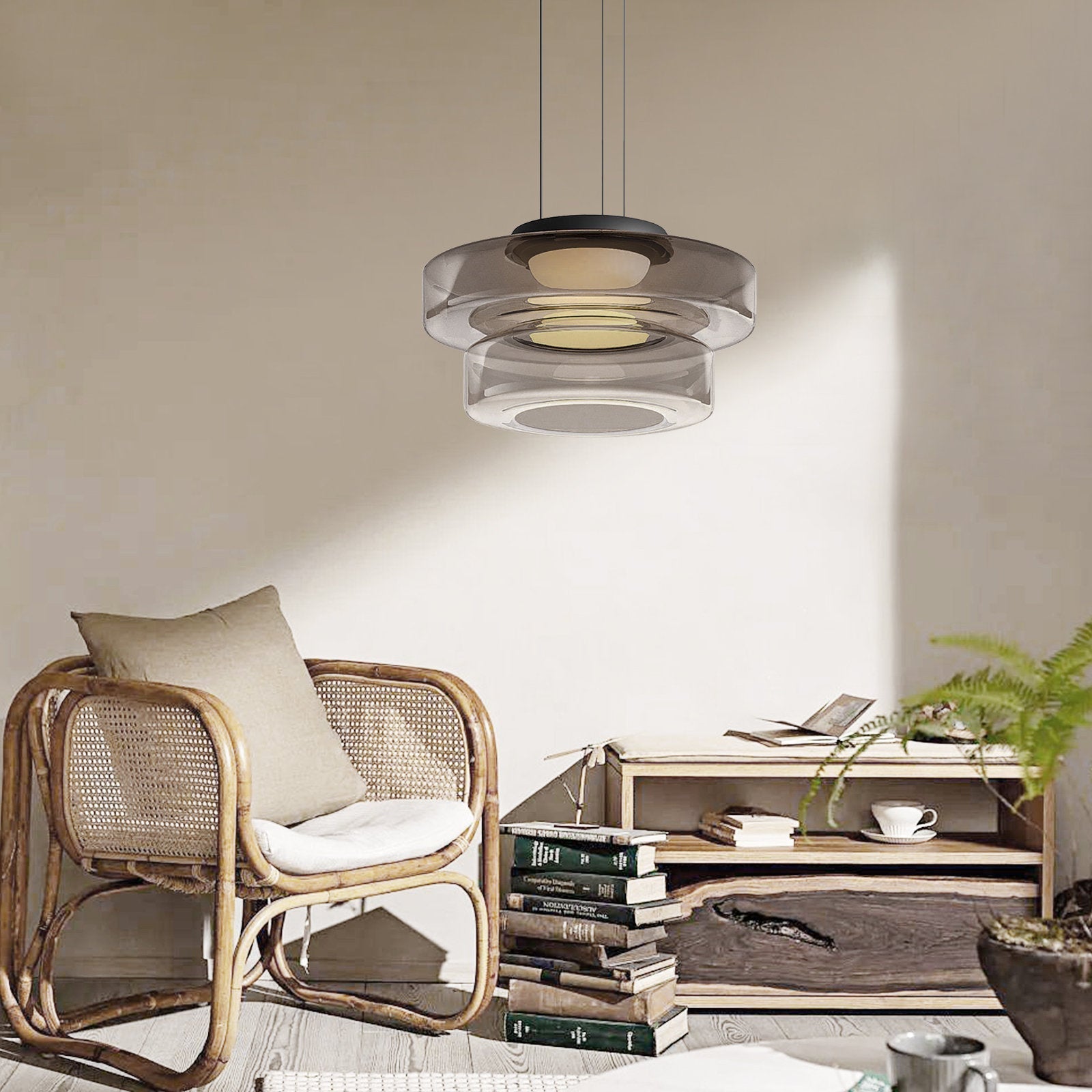 Valentina Glass Pendant Light Multi-tiered Structure