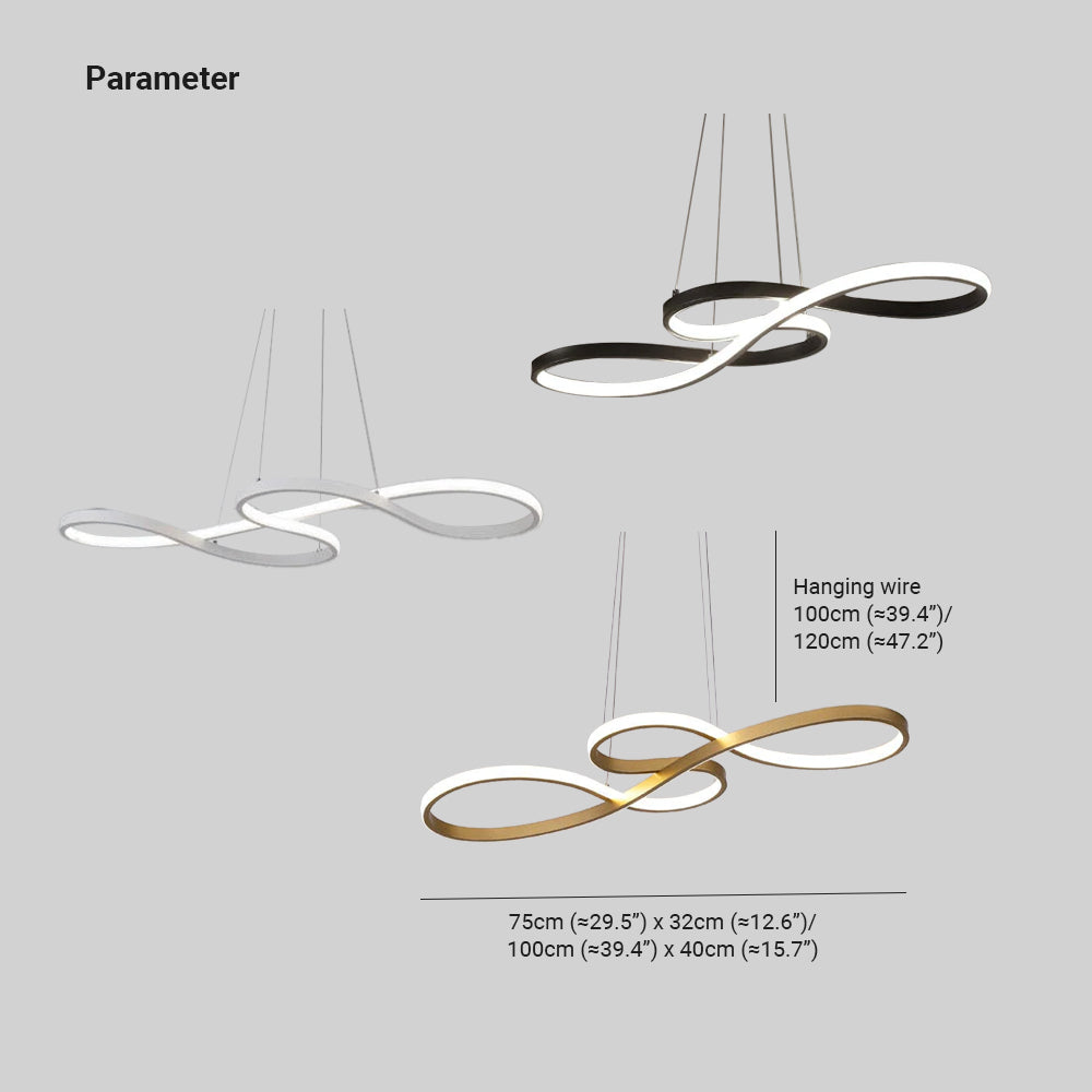 Arisha Modern Chandelier Linear Pendant Light Dining Room