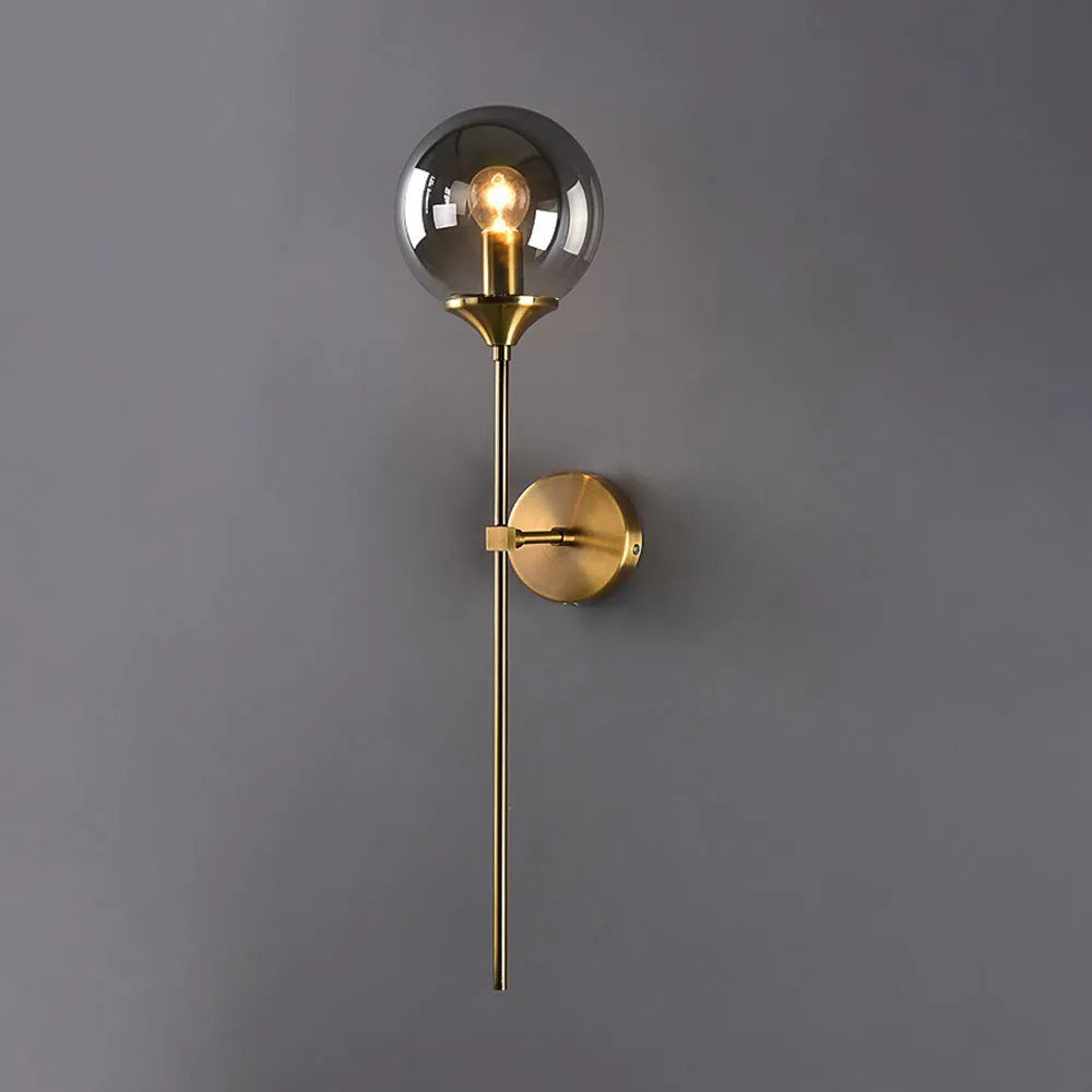 Valentina Modern Globe Glass Wall Lamp