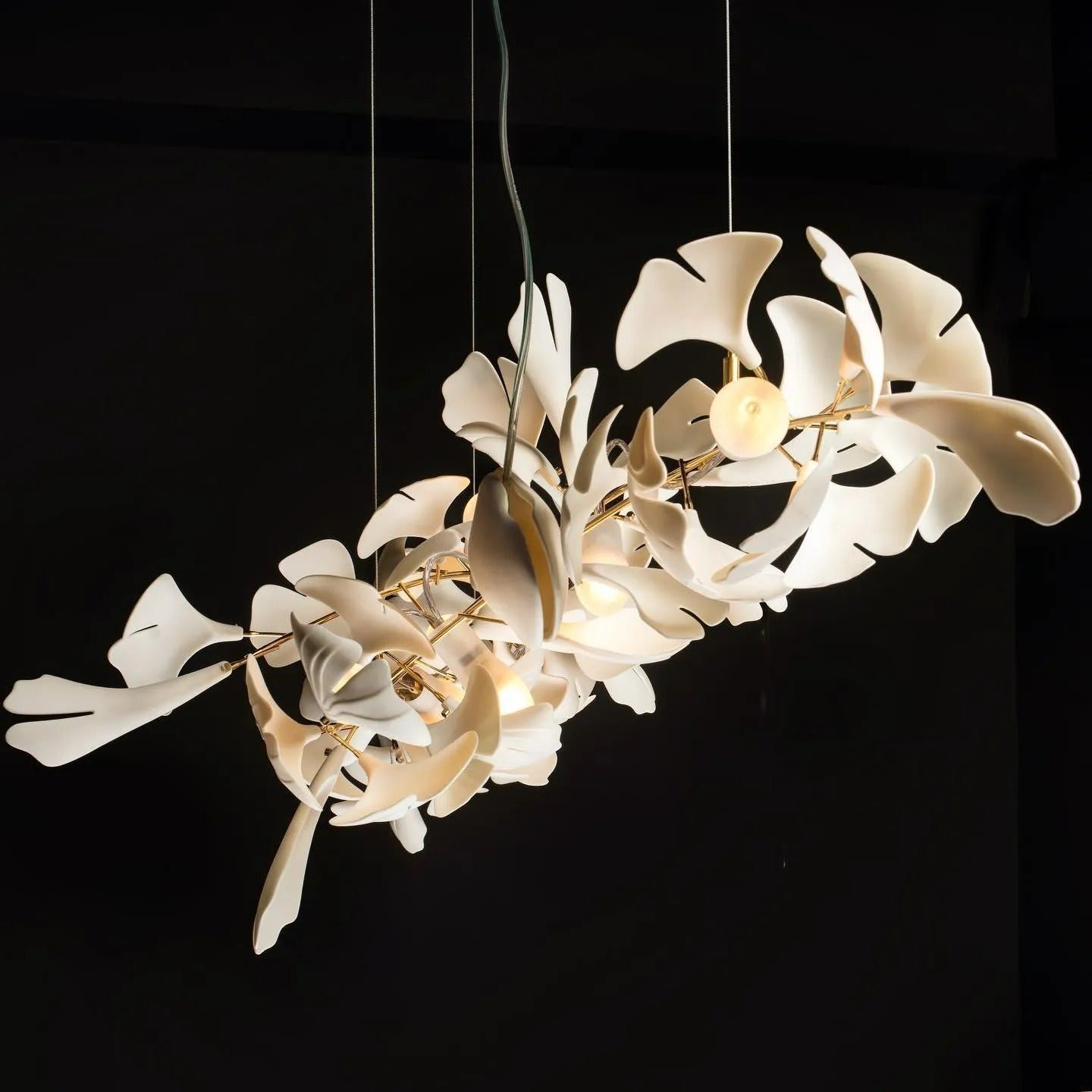 Esme CeraFall Modern Art Deco Organic Chandelier Ceramics