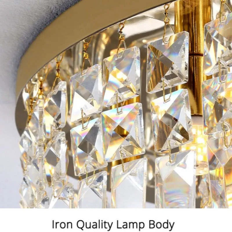 Kristy Luxury Flush Mount /Crystal Ceiling Light