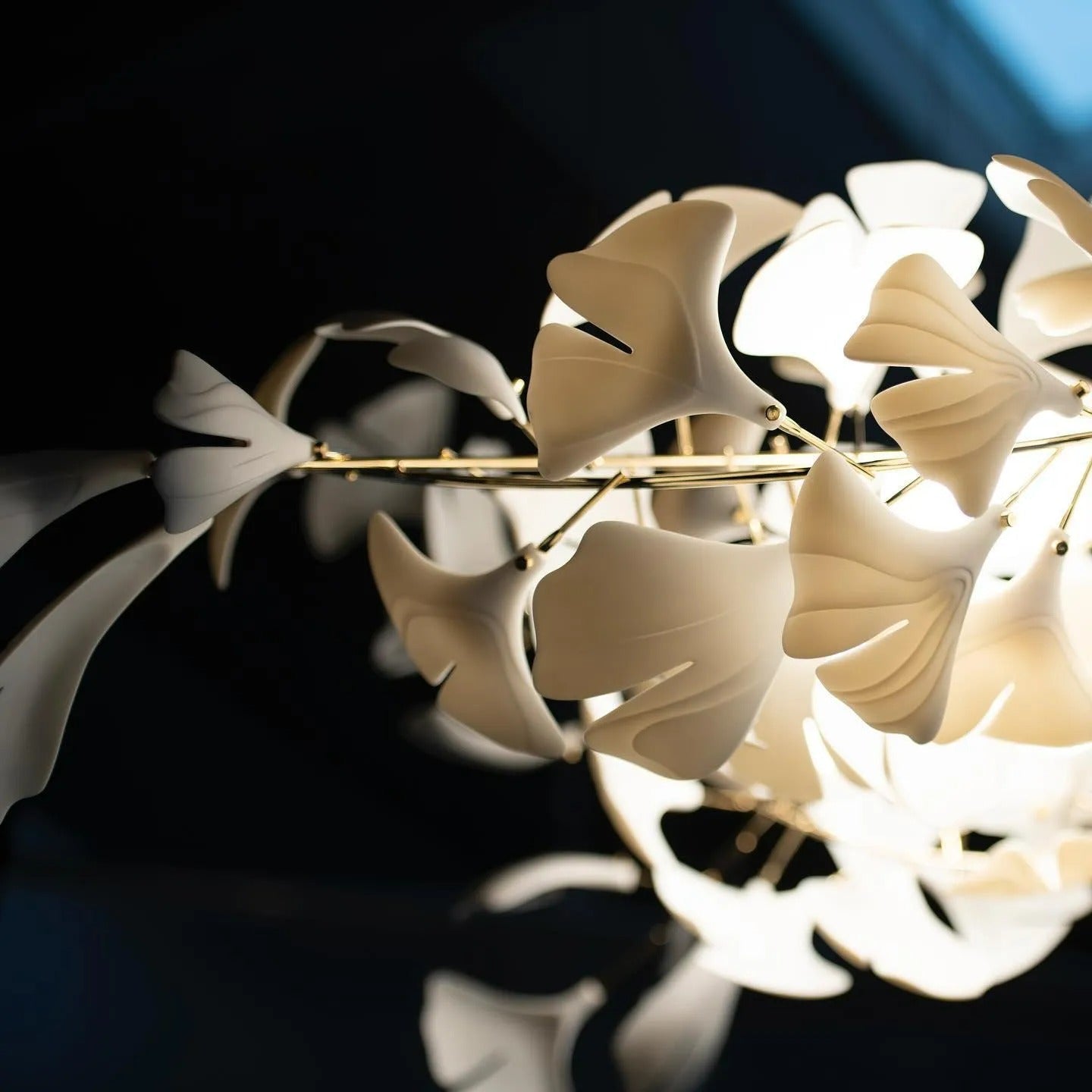 Esme CeraFall Modern Art Deco Organic Chandelier Ceramics