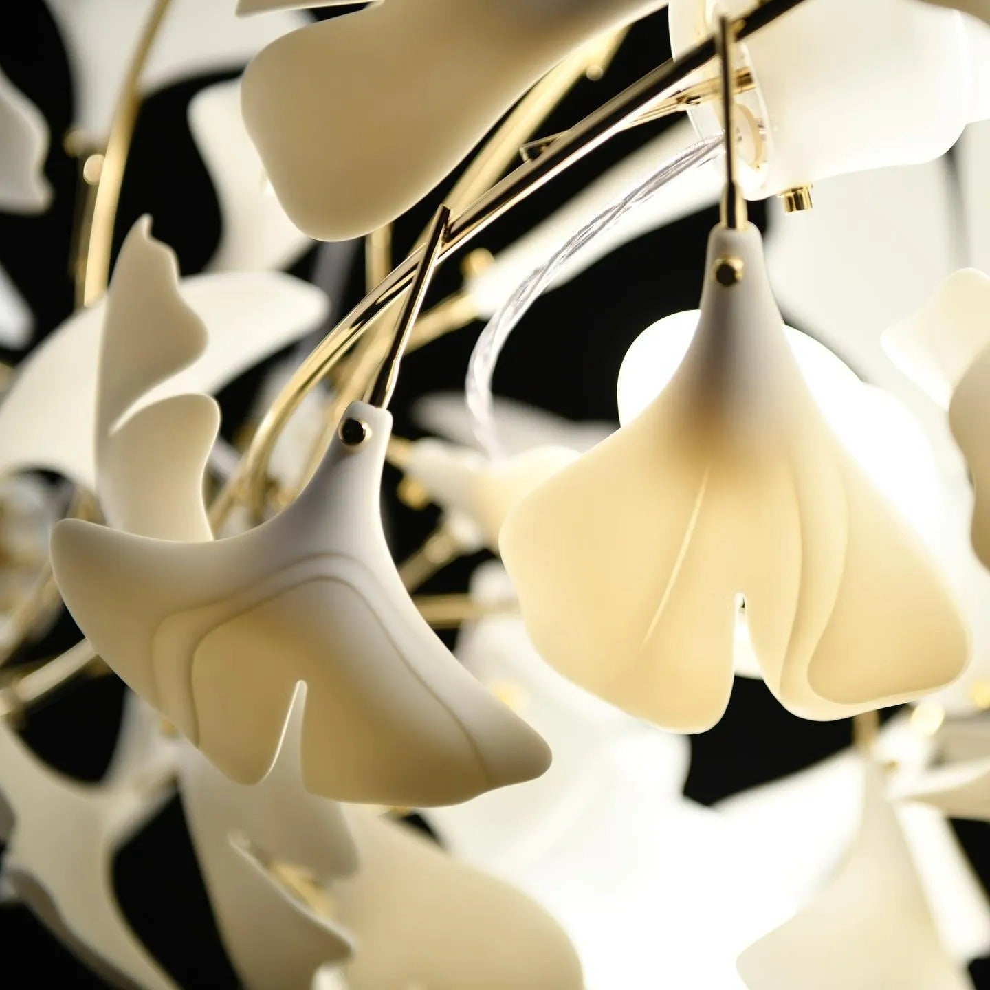 Esme CeraFall Modern Art Deco Organic Chandelier Ceramics