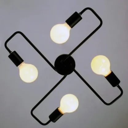Epoch Modern Minimalist Industrial Flush Mount Ceiling Light