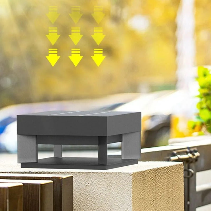 Ray Post Modern Solar Square LED Outdoor Light