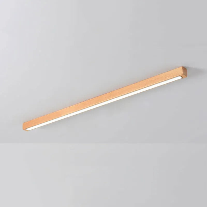 Arisha Linear Ceiling Light, Wood, 23.6"/39.4"