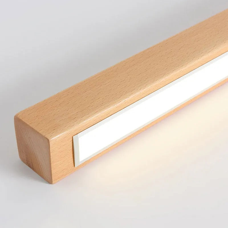 Arisha Linear Ceiling Light, Wood, 23.6"/39.4"