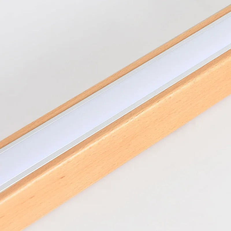 Arisha Linear Ceiling Light, Wood, 23.6"/39.4"