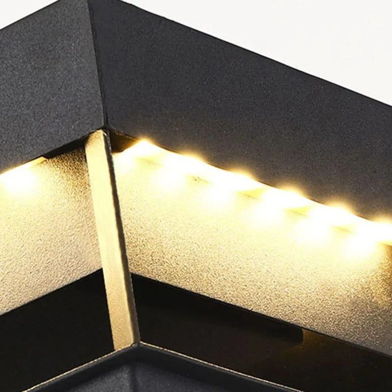 Ray Post Modern Solar Square LED Outdoor Light