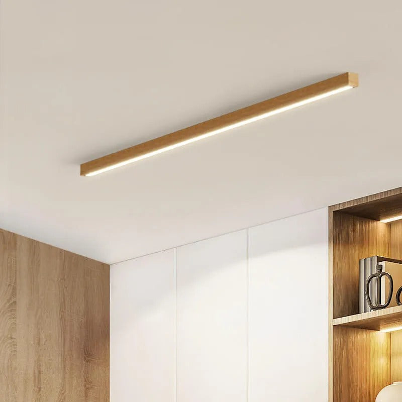Arisha Linear Ceiling Light, Wood, 23.6"/39.4"